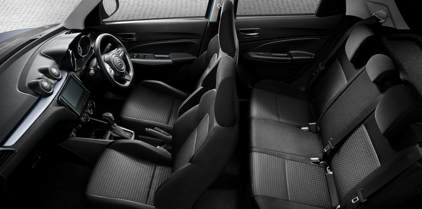 Nội thất bên trong Suzuki Swift 2021 tại Thái Lan