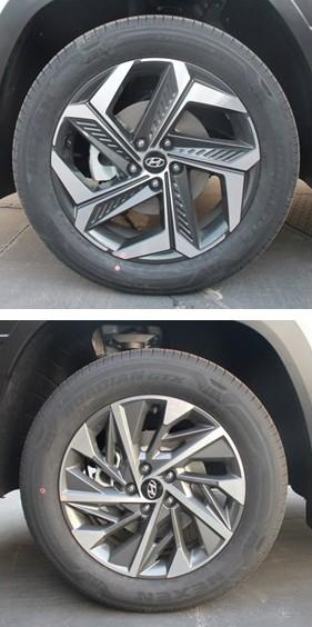 2 loại vành của Hyundai Tucson L 2021