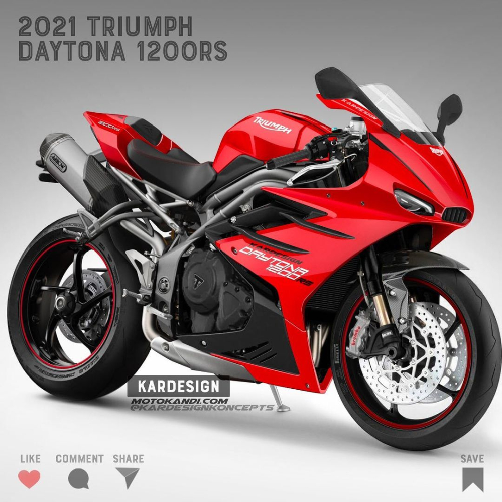 Triumph Daytona 1200 theo hình dung của Kar Lee Design
