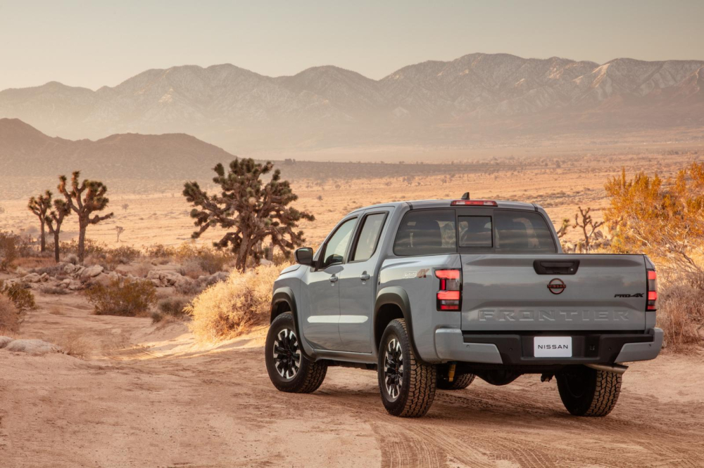 Thiết kế đằng sau của Nissan Frontier 2022