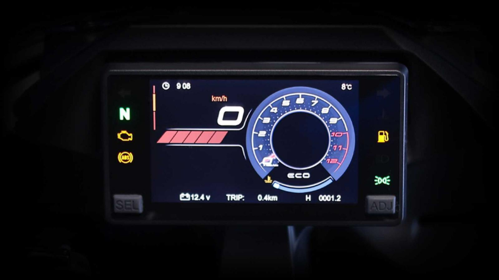 Đồng hồ TFT của CFMoto 300SR