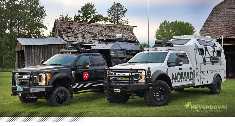 Nomad Tactical Command Vehicle là một trung tâm chỉ huy di động chế tạo dựa trên Ford F-350