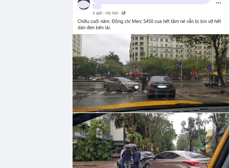 Th&ocirc;ng tin vụ va chạm. Ảnh chụp từ m&agrave;n h&igrave;nh