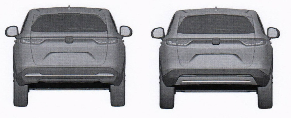 Cản trước v&agrave; cản sau của Honda HR-V 2021 cũng thay đổi theo lưới tản nhiệt