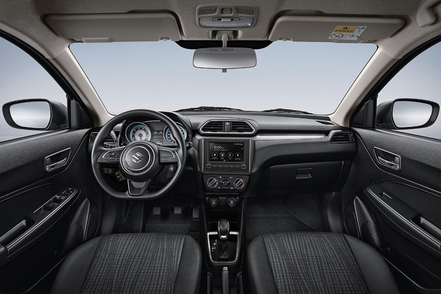 Nội thất b&ecirc;n trong Suzuki Dzire 2021