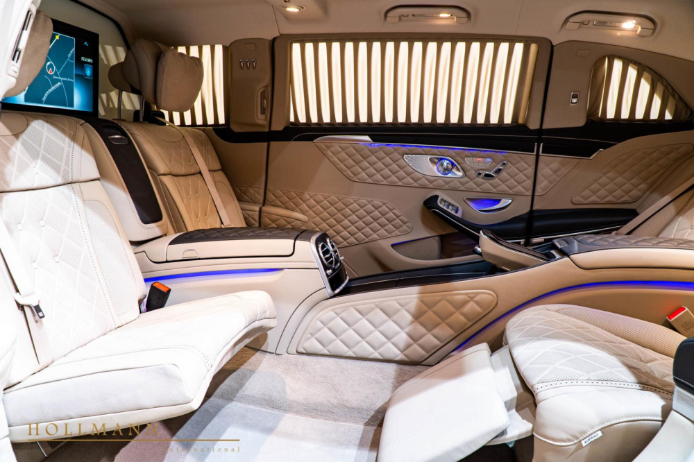 Nội thất một chiếc xe siêu sang Mercedes-Maybach S650 Pullman Nội thất một chiếc xe siêu sang Mercedes-Maybach S650 Pullman