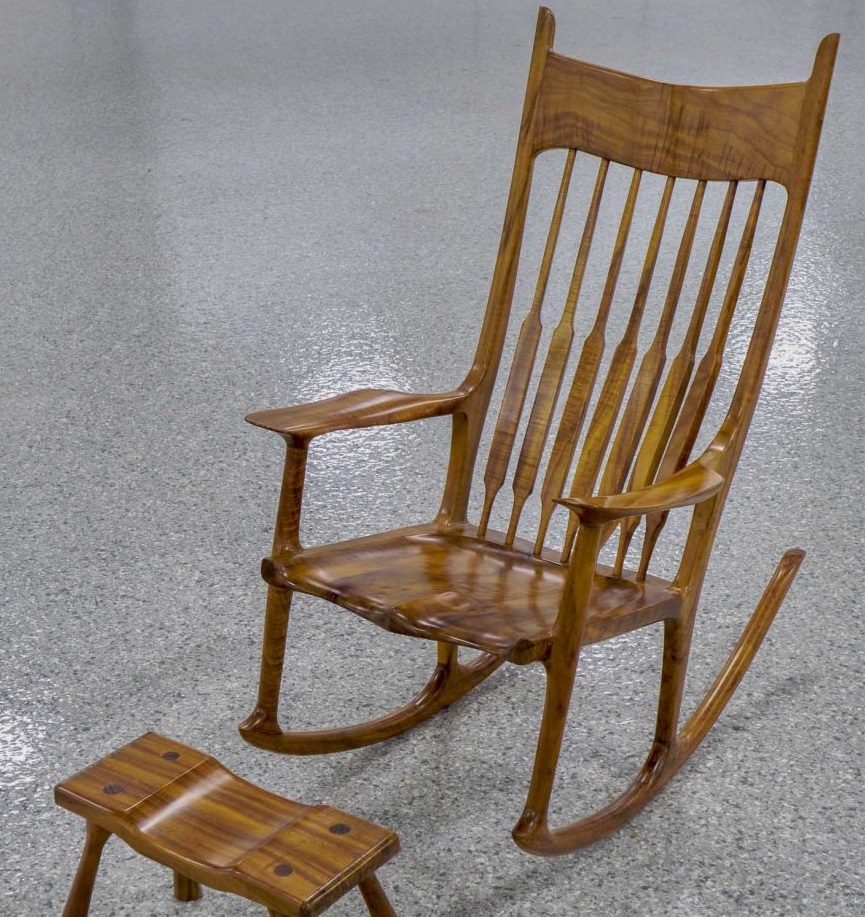 Ghế bập b&ecirc;nh l&agrave;m từ ghế Koa của &ocirc;ng Smith