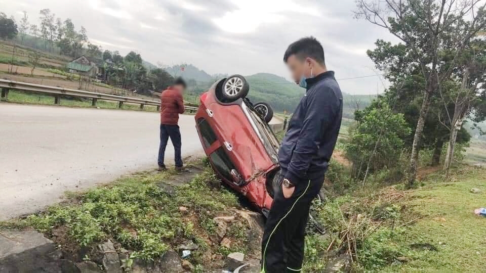 Chiếc xe Vinfast Fadil hư hỏng kh&aacute; nặng