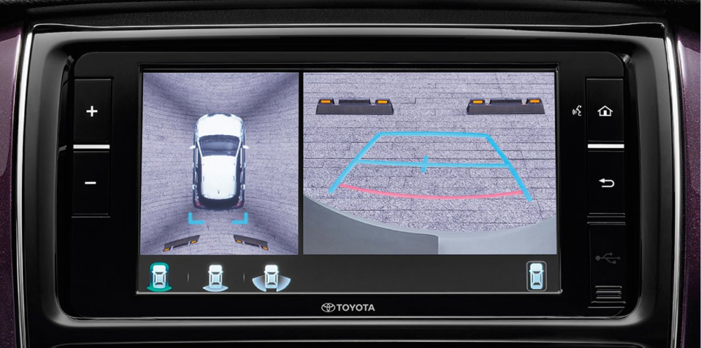 Camera 360 độ của Toyota Vios PLAY và Yaris PLAY 2021