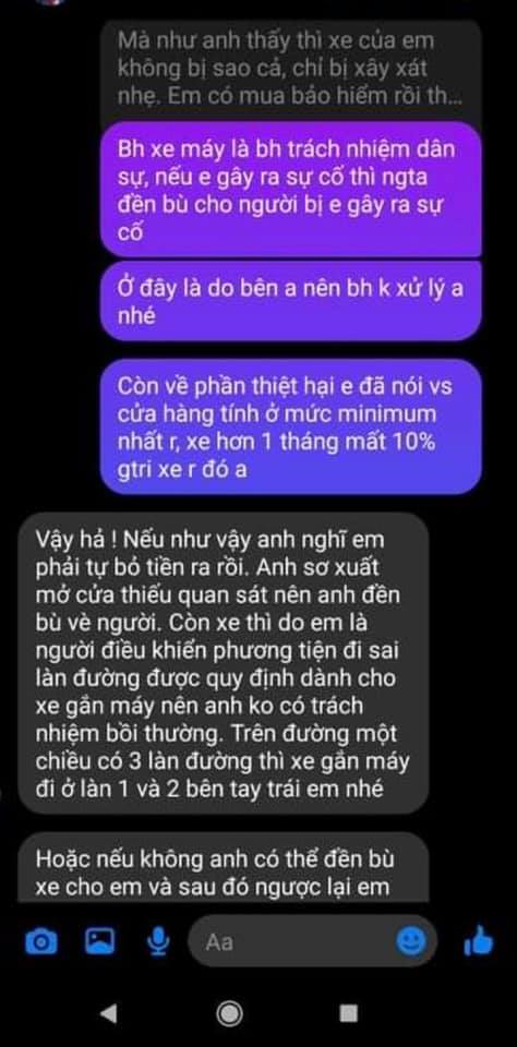 Những đoạn tin nhắn trao đổi giữa Huỳnh Anh và phía nạn nhân