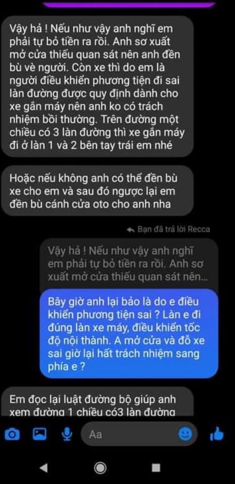 Những đoạn tin nhắn trao đổi giữa Huỳnh Anh và phía nạn nhân