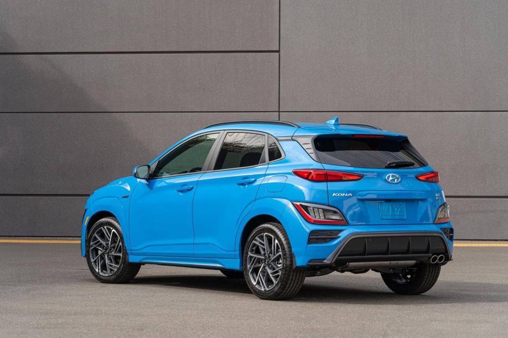 Thiết kế đằng sau của Hyundai Kona N Line 2022