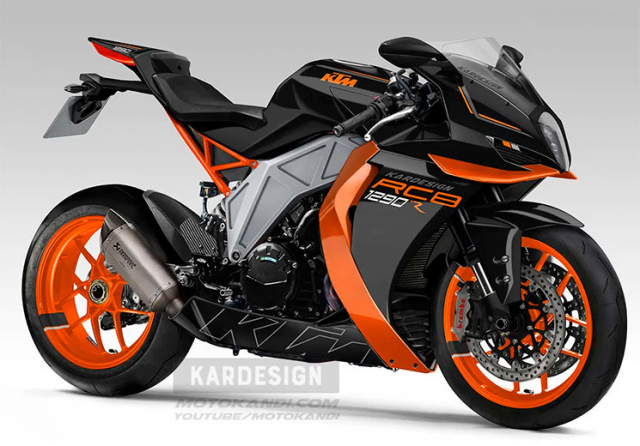 Bản thiết kế tuyệt vời được hoàn thiện dựa trên KTM RC8