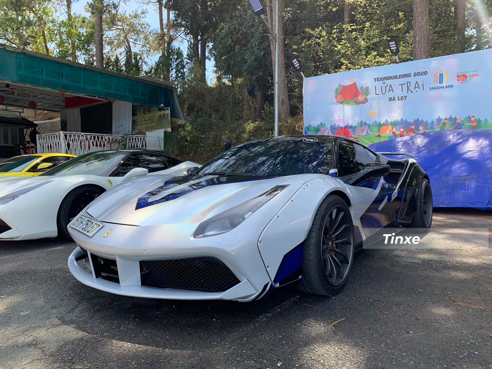 Bộ &aacute;o mới mang đến ngoại h&igrave;nh bắt mắt hơn cho si&ecirc;u xe Ferrari 488 GTB độ Liberty Walk