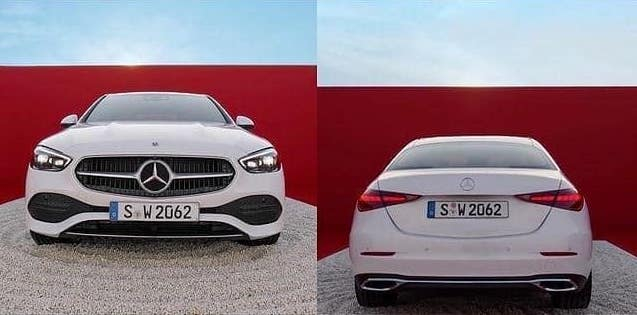 Mercedes-Benz C-Class 2022 dùng lưới tản nhiệt với nan nhỏ nằm dọc