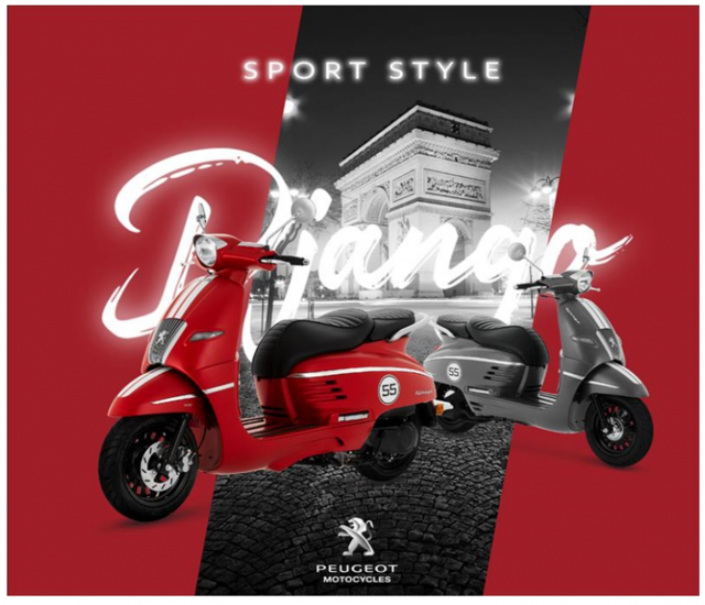 Peugeot Django 150 2021 ra mắt tại Thái Lan