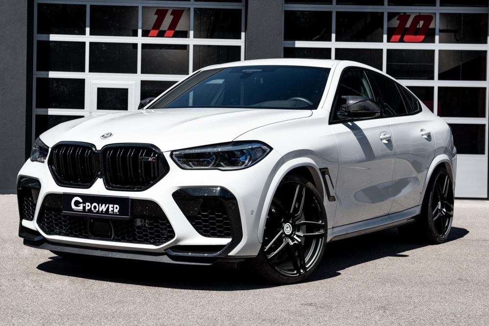Phía trước của chiếc BMW X6 M độ bởi G-Power