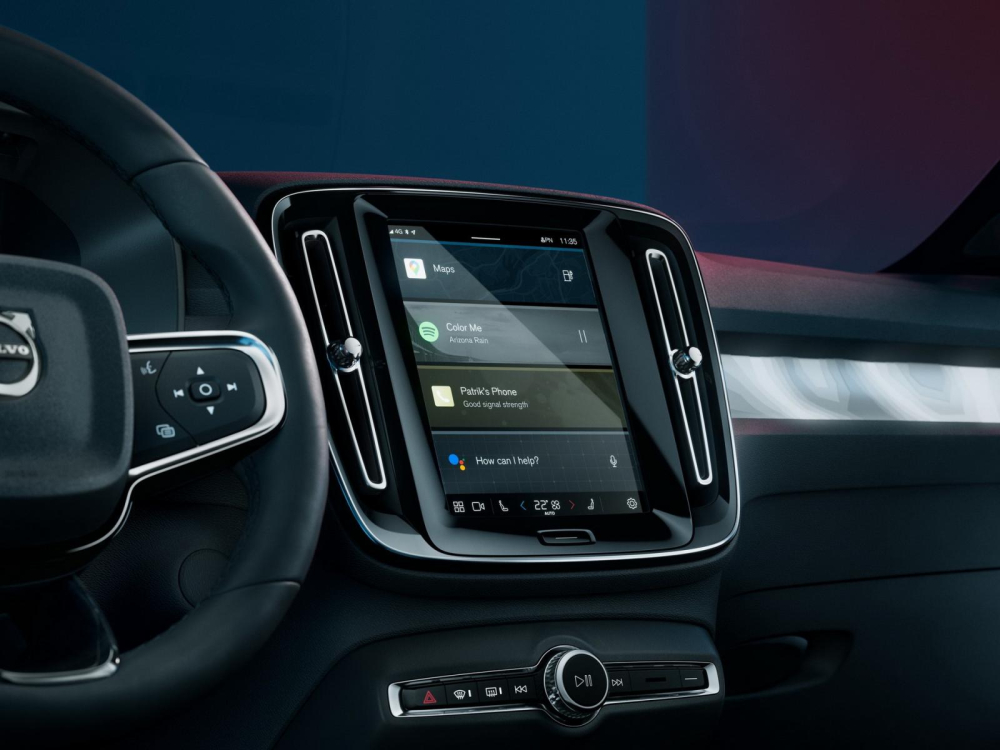 Màn hình thông tin giải trí của Volvo C40 Recharge 2021