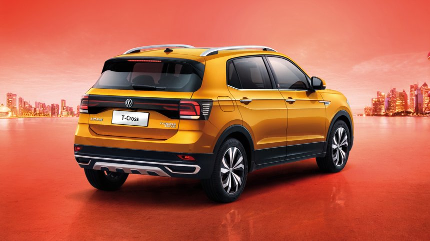 Volkswagen T-Cross 2021 nhìn từ phía sau