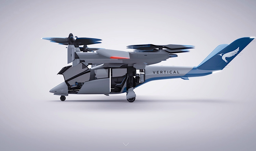 Mẫu máy bay eVTOL VA-4X được hợp tác phát triển bởi Rolls-Royce Holdings plc và Vertical Aerospace