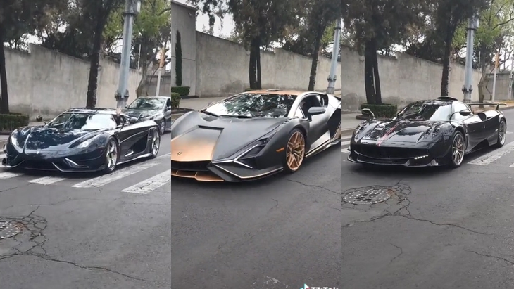 Từ tr&aacute;i sang Koenigsegg Regera. Lamborghini Sian, Pagani Huayra BC