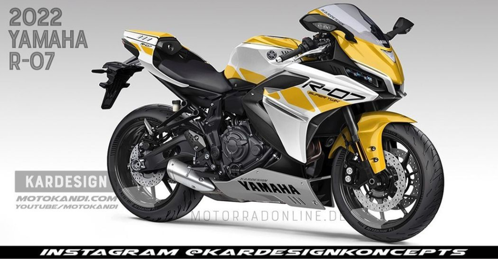 Hình ảnh dự đoán về Yamaha R7 2021