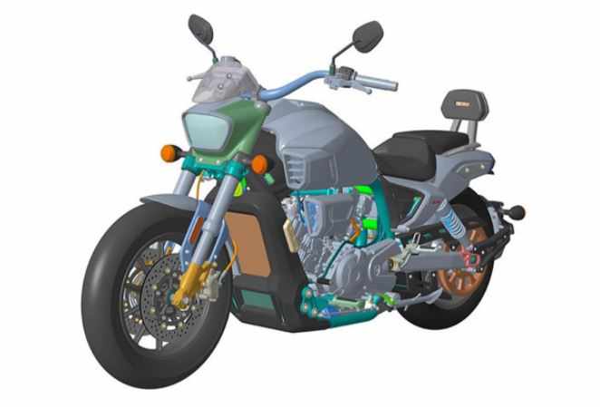 Chiếc xe được sử dụng kiểu dáng Cruiser cùng khối động cơ dự đoán là 650 phân khối