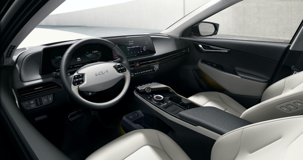 Kia EV6 sở hữu nội thất trông khá cao cấp