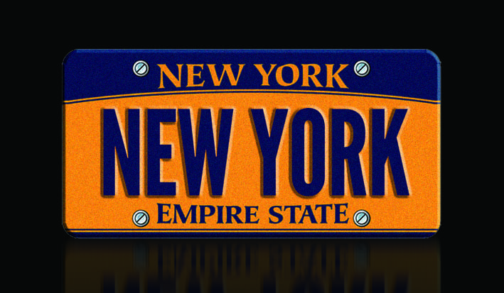 Đây là tấm biển kiểm soát có chữ New York hợp pháp, độc nhất ở tiểu bang New York