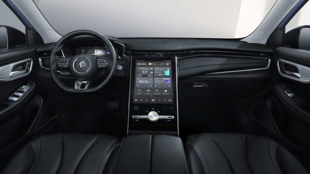 MG Marvel R Electric 2021 có màn hình như Mercedes-Benz S-Class