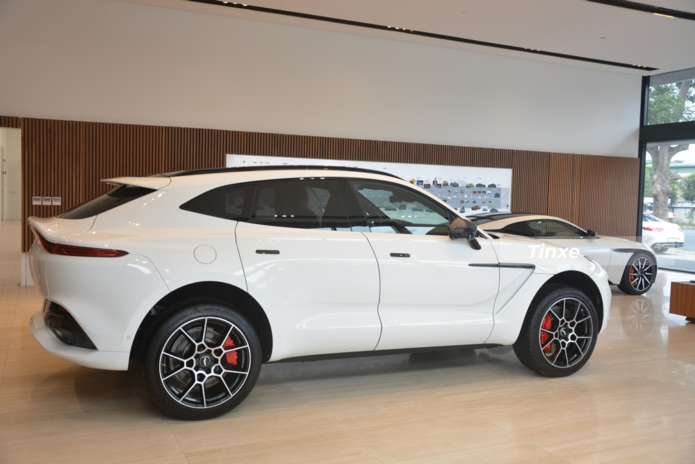 Aston Martin DBX và Aston Martin DB11 V8 cùng có màu sơn trắng