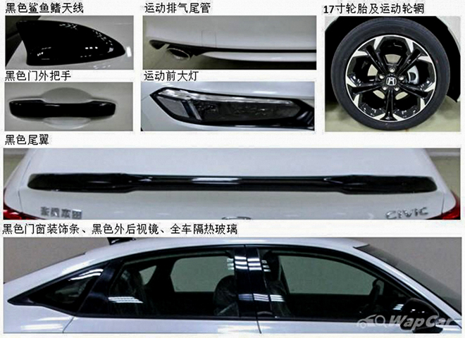 Các chi tiết ngoại thất đáng chú ý của Honda Civic 2022