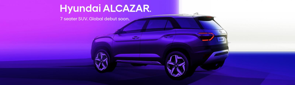 H&igrave;nh ảnh ph&aacute;c họa của Hyundai Alcazar do h&atilde;ng xe H&agrave;n Quốc tung ra