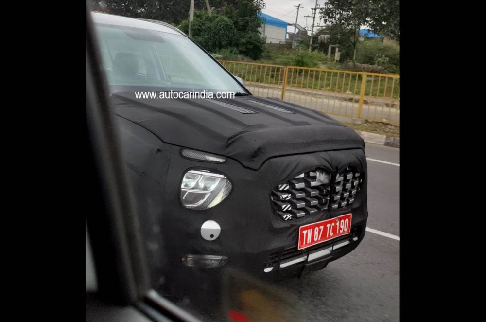 Hyundai Alcazar bị bắt gặp tr&ecirc;n đường thử