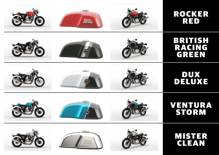Loạt màu 2021 trên Royal Enfield Continental GT 650