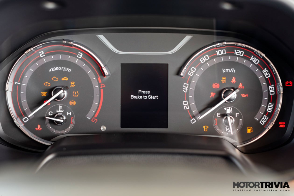 Bảng đồng hồ của MG Extender 2021