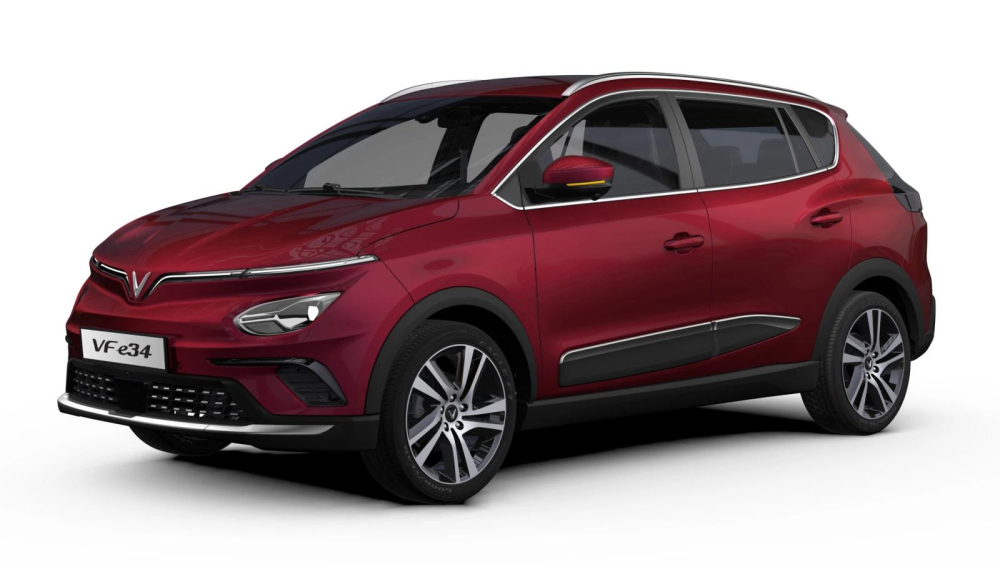 VinFast VFe34 m&agrave;u đỏ Mystique Red.