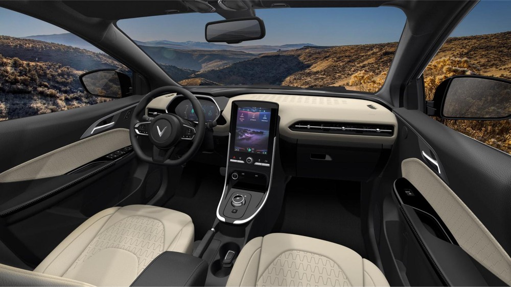 Kh&ocirc;ng gian nội thất b&ecirc;n trong VinFast VFe34 mới nhất.