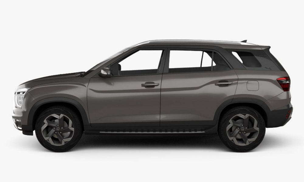 Hyundai Alcazar 2021 nhìn từ bên sườn xe