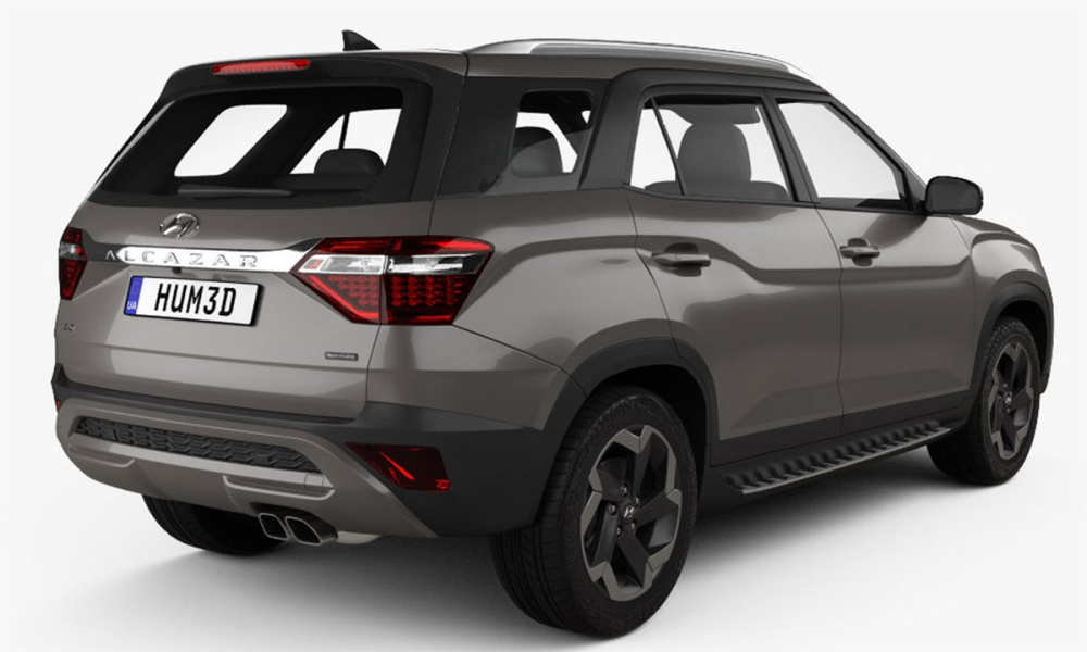 Thiết kế đằng sau của Hyundai Alcazar 2021