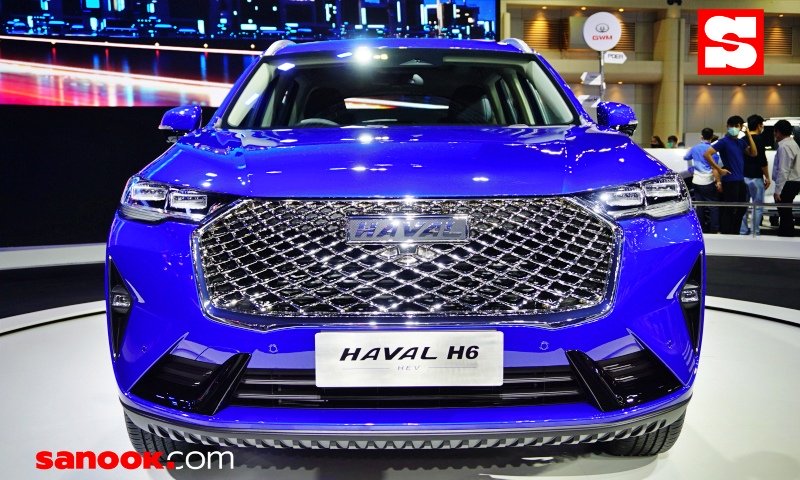 Cận cảnh đầu xe của Haval H6 Hybrid 2021