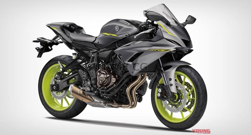 Hình ảnh được cho là thiết kế của Yamaha R7 trong tương lai