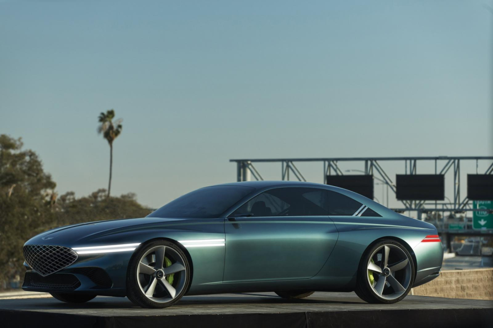 Genesis X Concept được sơn màu xanh lục