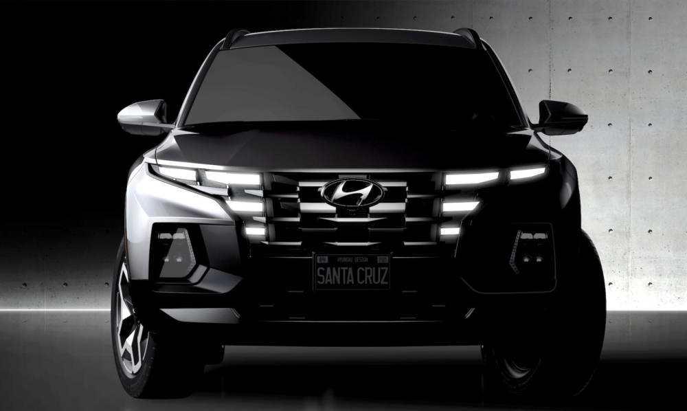 Cận cảnh thiết kế đầu xe của Hyundai Santa Cruz 2022