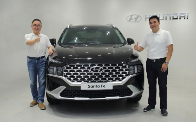 Hyundai Santa Fe 2021 tại Indonesia d&ugrave;ng động cơ như cũ
