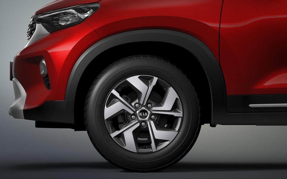 Bộ v&agrave;nh la-zăng 15 inch phối 2 m&agrave;u của Kia Sonet tại Indonesia