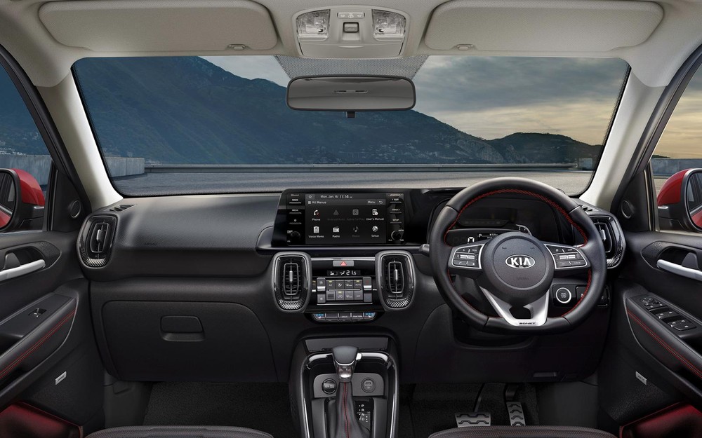 Kia Sonet bản 5 chỗ tại Indonesia d&ugrave;ng m&agrave;n h&igrave;nh cảm ứng 8 inch