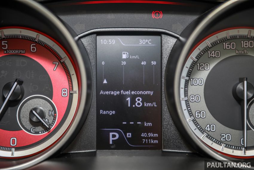 Bảng đồng hồ của Suzuki Swift Sport 2021