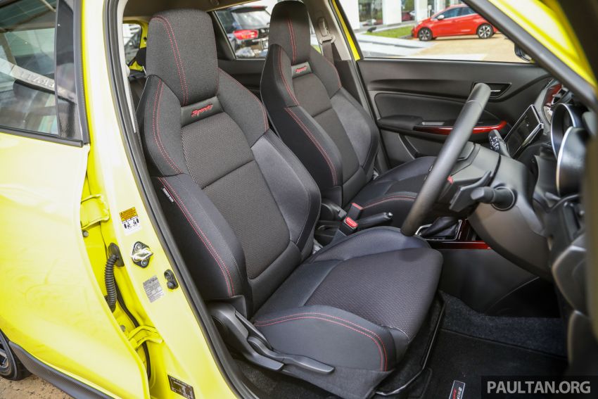 Ghế &ocirc;m lấy th&acirc;n người ngồi của Suzuki Swift Sport 2021