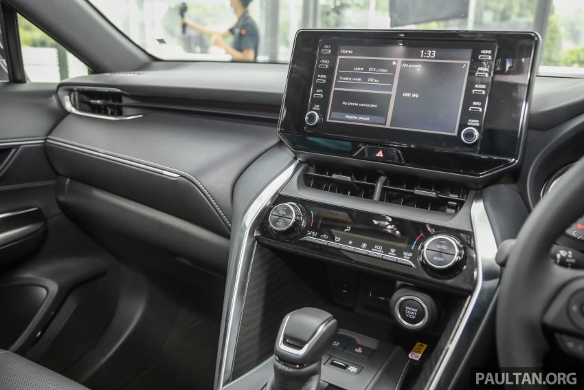 Màn hình trung tâm 8 inch của Toyota Harrier 2021 Màn hình trung tâm 8 inch của Toyota Harrier 2021